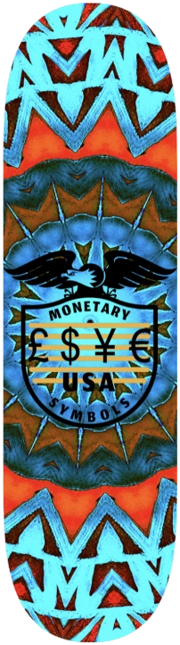 Monetary Symbols skateboard 15