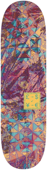 Monetary Symbols skateboard 19