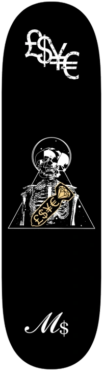 Monetary Symbols skateboard 42